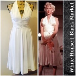White Marlyn Monroe inspired dress